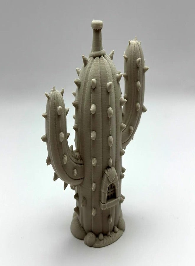 Beoals Cactus Fairy House - Whimsical Miniature Desert Home | Fairy Garden, Terrarium Decor & Magical Collectible - Image 4